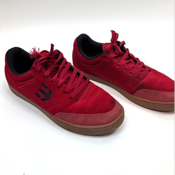 Etnies Marana Skate Shoes Mens 12 Red Skateboard Punk Emo Goth Y2K - Picture 2 of 8